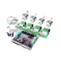 4 Axis CNC Engraving Control kit with Mach3 57 3A stepper driver AH20