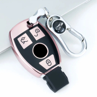 สำหรับฝาครอบกุญแจรถเบนซ์ เคสพวงกุญแจ TPU นุ่ม สำหรับ Mercedes‑Benz รุ่น A, C, E, S, G, CLA, CLS, GLA