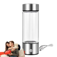 Hydrogen Water Bottle 420ML Hydrogen-Rich Water Cup Portable Hydrogen Travel Cup USB Chargeable Hydrogen Water Glass For Cycling