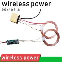 DC 5V - 12V Wireless Power Supply Charging Charger Module 500MA Coil For Cell Phone DIY TX &amp; RX Receiver transmitter