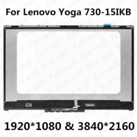 Original 15.6"FHD OR UHD LCD +Touch Digitizer with frame assembly For Lenovo Yoga 730-15 Yoga 730-15IKB 81CU Yoga 730-15IWL 81JS