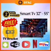TV Pintar DTAC Berkualiti Tinggi | Saiz 32-55 Inci | Sistem Android TV, Kaca Tempered, Full HD, Soko