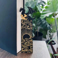 Funny Double-sided Long Fei bookmark Acrylic Dragon Bookmark for Bookshelf Display Decoration Book Page Mark Student Stationery
