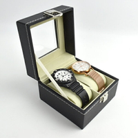 手錶盒 質感皮革收納盒(2支裝)【NAWA88】