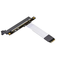 For M.2 Ngff Nvme Key M To Pci-E X16 Stx Motherboard Graphics Card Gpu Extension Cable Pcie 4.0 X4 W