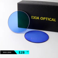 EXIA E2B Sunglasses Lens Blue SHMC UV400 Flat Base Curve 0.5