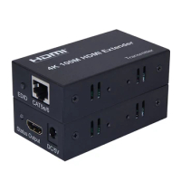 HDMI Extender (Transmissor + Receptor) 4K @ 30 P 1080 HZ 100 M Por Ethernet RJ45 CAT5e/6 Suporta PC DVD PS4 hdmi-compatível