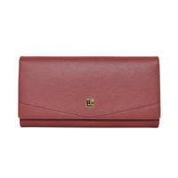 Guy Laroche กระเป๋าสตางค์ผู้หญิง กระเป๋าสตางค์ 2 พับยาว สีแดง รุ่น AGP10032W6REL