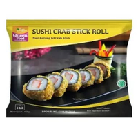 QUEEN FOOD SUSHI CRAB STICK ROLL 425GR HALAL NASI GULUNG ISI STIK KANI ALA JEPANG