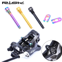 RISK 2 Pieces Bicycle Hydraulic Disc Brake Bolts For Brake Pads Mountain Bike Titanium Plug Tape Circli