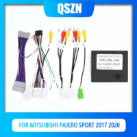 QSZN DVD Canbus Box OD-SL-04 For 2017 MITSUBISHI PAJERO SPORT 2020 Android 2 din Harness Wiring Cables Car Radio