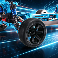 65mm RC Drift Tayar & Roda 1/10 untuk HSP 94123 R31 SAKURA TT01 TT02