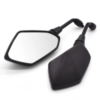 Motorcycle Mirror Side Convex Mirror 8mm 10mm Carbon Fiber Universial for Ducati HYPERMOTARD 821 SP 939 SP 1100 796 SS750 SS800