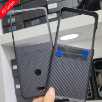 YTF-carbon Pure carbon fiber case For Motorola razr 40UItra case Ultra-thin anti-drop Aramid fiber phone hard Cover