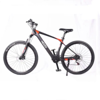 Hezzo 27.5 Inch Electric Mountain Bike Mid Drive Battery Carbon Fiber Frame Premium Bike Hot Selling Customization