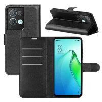 For OPPO Reno 8 Pro Case Wallet Leather For OPPO Reno 8 5G Reno 8 Pro Flip Leather Phone Case Stand TPU Cover Wallet Leather