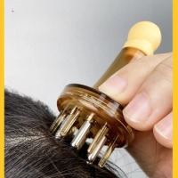 Minoxidil Scalp Applicator Guide Comb Hair Essential Oil Ball Massage Hair Growth Liquid Applicator