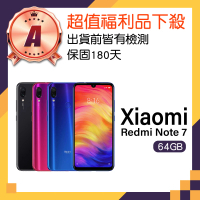 小米 A級福利品 Redmi Note 7 6.3吋(4GB/64GB)