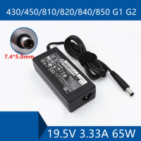 Laptop AC Adapter DC Charger Connector Port Cable For HP PROBOOK 430/450/810/820/840/850 G1 G2 19.5V 3.33A 65W