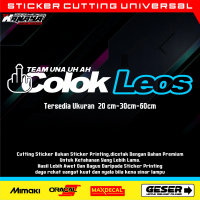 STICKER CUTTING COLOK LEOS STICKER KACA MOBIL