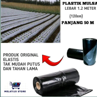 Plastik Mulsa Hitam Perak Lebar 1.2 Meter Panjang 50 Meter
