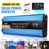 6000W DC 12V/24/48/60V to AC 220V Solar Power Inverter Modified Sine Wave Converter