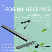 Infrared IR Signal Ray USB Plug Video Game Sensor Bar with Extension Cord Wired Remote Sensor Bar for Nintendo Wii Wii U Console
