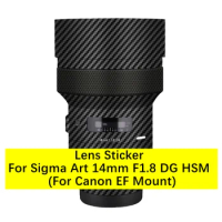 Customized Sticker For Sigma ART 14mm F1.8 DG HSM (For Canon EF Mount) Lens Decal Skin Vinyl Wrap Film ART 14 1.8 F/1.8 DG