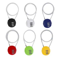 Scooter Helmet Lock Cycling lock Lightweight Mini Retractable Steel Cable Anti Theft Bicycle Locks for Backpack Bikes