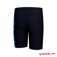 【SPEEDO】男孩 運動及膝泳褲 HyperBoom(深藍/水藍/皮克頓綠)