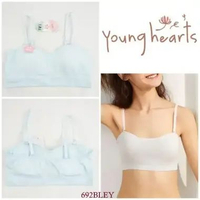 YOUNG HEARTS Miniset Anak Tanpa Kawat Busa Tipis Half Cup Pakaian Dalam Underwear 692Y SIZE L BLUE