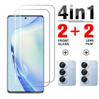 4in1 Camera Glass Hydrogel Film For vivo V27 Pro Screen Protector VivoV27 Pro V 27 E V27E 27Pro V27Pro 6.78inch Soft Phone Films
