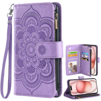Flip Leather Zipper Pocket Wallet Multiple Card Slots Phone Cover For Apple iPhone X iPhoneX iPhoneXS iPhoneXR XS Max XSMax