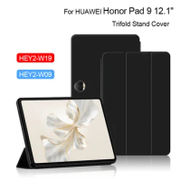 Case For HUAWEI Honor Pad 9 2023 12.1" Flip Stand PU Protective Cover For Honor Pad 9 HEY2-W19 HEY2-W09 12.1 Inch Tablet Cases