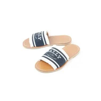 Sandal BALLY BIANKA BLACK BROWN FLAT SANDAL 100% ORIGINAL 38