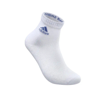 【adidas 愛迪達】襪子 P1 Explosive 白 藍 短襪 單雙入 透氣 運動襪 愛迪達(MH0001)