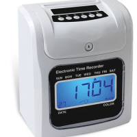 Hot selling CE &amp; FCC certified time clock OEM available punch card time recorder W-970 digital Attendance Time recording machine