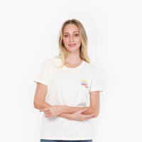เสื้อยืดแขนสั้นผู้หญิง รุ่น WR W272R212 สีครีม