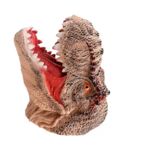 Hand Puppets For Kids Realistic Dinosaur Head Hand Puppets Toy Flexible Rubber Hand Puppet Soft Rubber T Rex Dinosaur Toys For