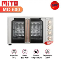 OVEN LISTRIK MITO KAPASITAS 60 LITER MO 600 / MO600 GARANSI RESMI (MEDAN)