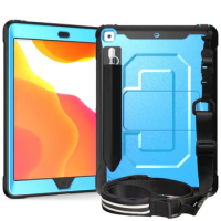Case For Apple iPad Mini 1 2 3 A1432 A1454 A1455 A1489 A1490 A1491 A1599 A1600 A1601 PC Silicone Cover With Holder