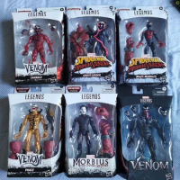 Original Marvel Legends Venom Miles &amp; Gwen and Carnage and Phage and Michael Morbius Shf Legends Action Figure Statue Model