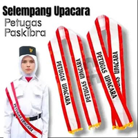Selempang Paskibra Petugas Upacara Teks Petugas Upacara