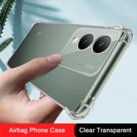 Silicone Phone Case for VIVO Y17S Y16 Y15A Y15S Y12S 2021 Y11 2023 Y11S Y10 T1 Shockproof Airbag Transparent Original Back Cover