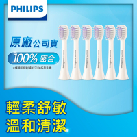 【Philips飛利浦】輕柔系列專用-輕柔舒敏刷頭_小刷頭_HX2013/01*2組 (3入/組，共6入)