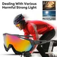Outdoor Cycling Sunglasses UV400 Protection Windproof Glasses Men Women Sports Sunglasses Riding Fishing Running Hiking Eyewear