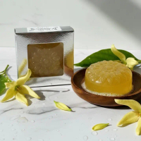 สบู่กระดังงา แฮนด์เมด โป๊ยก่าย 70-90กรัม ทำจากสารสกัด Ylang Ylang  lanolin และวิตามิน B3 B5 & E
