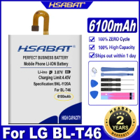 HSABAT BL-T46 6100mAh Battery for LG V60 ThinQ 5G LMV600VM V600VM V600QM5 Batteries