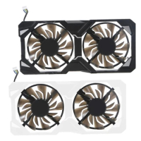 2PCS Graphics Card Cooler Fans GPU Fan Replacement For ZOTAC P106-100 6GB GTX1060 Vedio Card ZT-M10600A-10B Easy Install