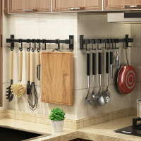 廚房掛鉤免打孔掛桿掛架壁掛式勺子專用排鉤廚具用品多功能置物架